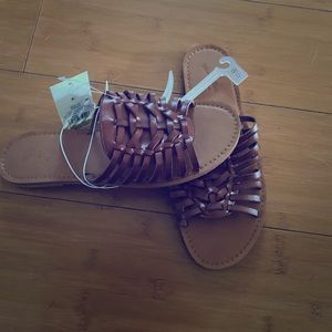 New pair of sandals brow.
